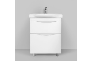 Тумба для комплекта Am.Pm Like 65 напольная, белый глянец - 3