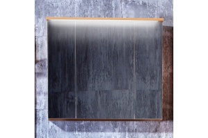 Зеркало-шкаф Бриклаер Фостер 80 дуб золотой, с подсветкой