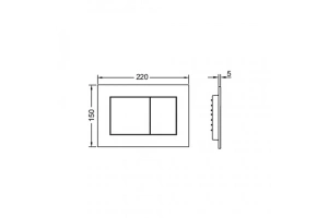 Кнопка смыва TECE Now 9240407 черный матовый - 2