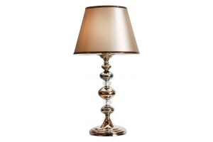 Настольная лампа декоративная iLamp Brooklyn T2401-1 Nickel