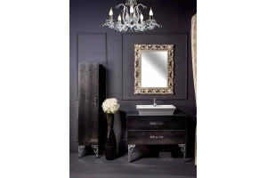 Шкаф - пенал Armadi Art NeoArt 35 подвесной темное дерево - 3