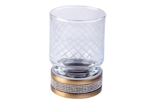 Стакан для зубных щеток настольный Boheme Royal Cristal бронза