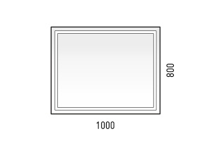 Зеркало Stella Polar Барго 100х80 с подсветкой - 3