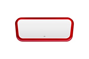 Зеркало Abber Kristall 120 красное с подсветкой