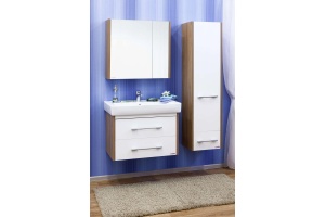 Шкаф-пенал Sanflor Ларго 2 вяз швейцарский, белый R - 3