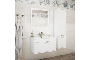 Шкаф-пенал Sanflor Ванесса R подвесной, белый - 2