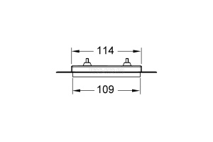 Рамка монтажная, TECEloop Urinal, хром глянцевый - 3