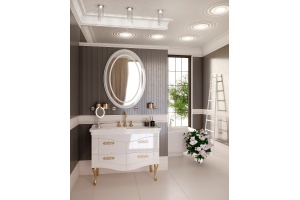 Тумба с раковиной Onika Адель 105 белый  - 3