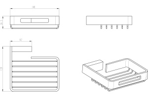 Мыльница Boheme Q 10959-CR - 2