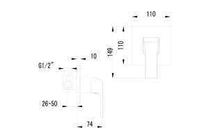 Смеситель для душа Lemark Unit хром (LM4523C) - 2