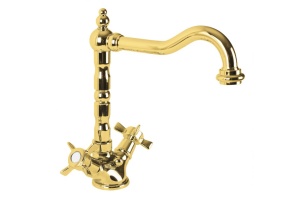 Смеситель для раковины Cezares LORD золото 24 карат (LORD-LS2-03/24) - 3