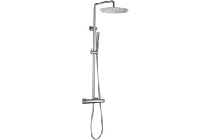 5.11001-BN FANTASY Душ.система,термостат Vernet, Верх душ Ф300мм,браш.никель (295307)