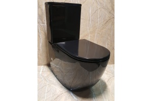 Унитаз-компакт Ceramalux черный (NS-2176-18)