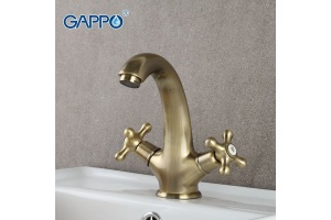 Смеситель для раковины Gappo бронза G1063-4 - 2
