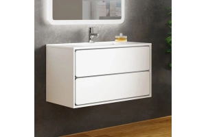 Тумба с раковиной Sanvit Бруно -2 100 белый глянец