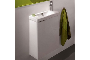 Тумба с раковиной Jacob Delafon Odeon Up 50 белый блестящий EB863-N18