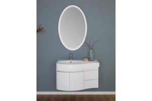 Тумба с раковиной Aquanet Сопрано 2-95 белая L - 2