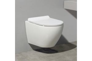 Унитаз подвесной Ceramalux белый (CL2196 -1) - 2