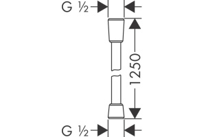 28272140 HG Isiflex 125 см шланг для душа шлиф,бронза - 2