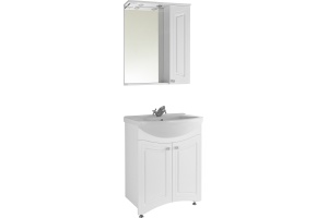 Зеркало-шкаф Vod-Ok Адам 65 R, белый - 2