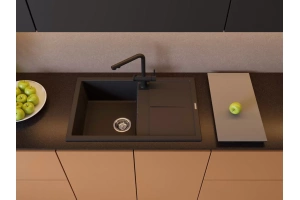 Мойка кухонная Omoikiri Sumi Artceramic/графит (4997097) - 3
