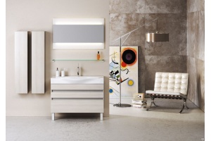 Мебель для ванной Aqwella 5 stars Бергамо 100 напольная, акация - 2