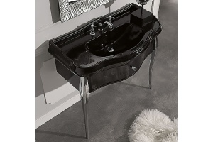 Раковина подвесная Kerasan Retro 100 черный (105004 nero*1) - 3