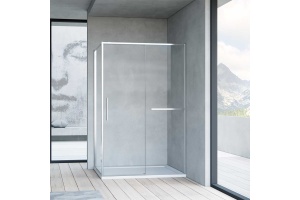 Душевой уголок Vincea Slim Soft 100х90 профиль хром стекло прозрачное 