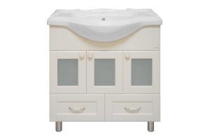 Тумба с раковиной Misty Латте 85 бежевый