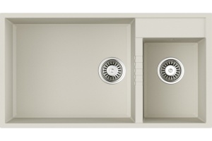 Мойка кухонная Omoikiri Tedori 85-2-U белая