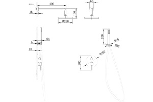 Душевая система Abber Emotion хром (AF8818) - 3