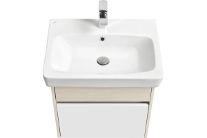 Тумба с раковиной подвесная Aquaton Верди 60 белый-светлое дерево - 2