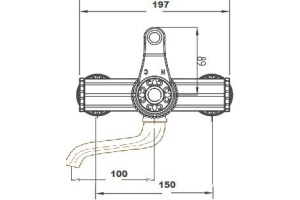 Смеситель для раковины Bronze de Luxe Windsor (10112) - 2