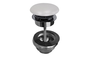 Донный клапан для раковины Kerasan Nolita серый матовый (923359)