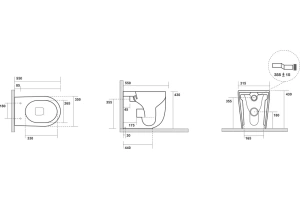 Унитаз приставной Kerasan Nolita зеленый матовый (531811) - 3