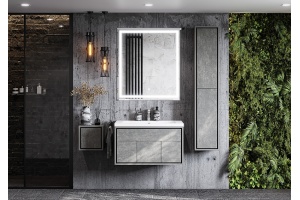 Зеркало Aquaton Уэльс 80  с подсветкой и антизапотеванием - 2