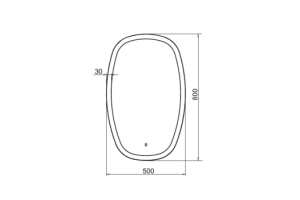 Зеркало Comforty Космея 50 с подсветкой - 2