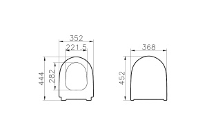 Сиденье для унитаза Vitra Sento белое с микролифтом - 3