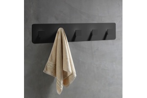 Вешалка для полотенец Abber Stein 45 черная матовая