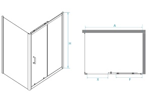 Душевой уголок RGW Passage PA-74B 120x110 профиль черный стекло прозрачное - 3
