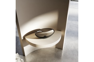 Раковина накладная ABBER Kristall 50 черный (AT2802Onyx) - 2