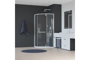 Душевой уголок RGW Hotel HO-084-W 90x90 профиль белый стекло прозрачное - 2