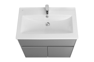 Тумба с раковиной Aquaton Форест 75 серый матовый - 2