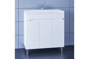 Тумба с раковиной напольная Санта Лондон 80 белый