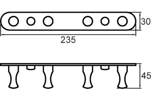 Крючок Milardo 002SM40M41 - 2