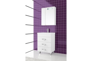 Зеркало-шкаф Vod-Ok Мальта 60 R, белый - 2