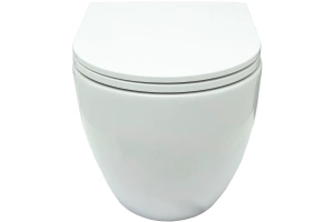 Унитаз подвесной Allen Brau Reality безободковый с сиденьем микролифт белый - 2