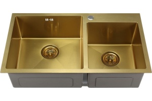Мойка кухонная Melana S8045HG золото