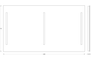 Зеркало в ванную Evoform  130 см (BY 2022) - 3