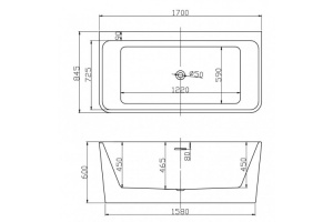 Акриловая ванна Esbano Paris 170х84.5 белый (ESVAPARI22) - 3